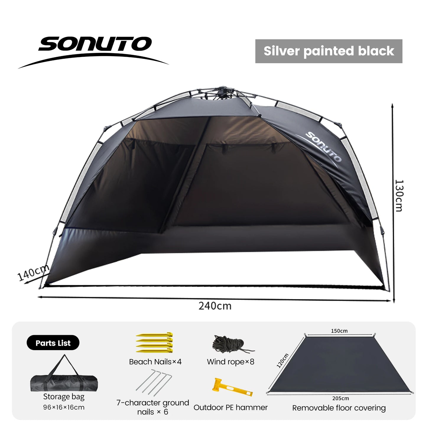 Campanion™ Camping Tent Quick Automatic Opening