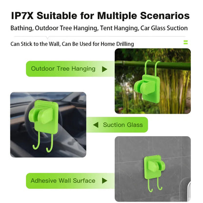 Premium Portable Camping Shower — 6000 mAh Battery + Digital Display