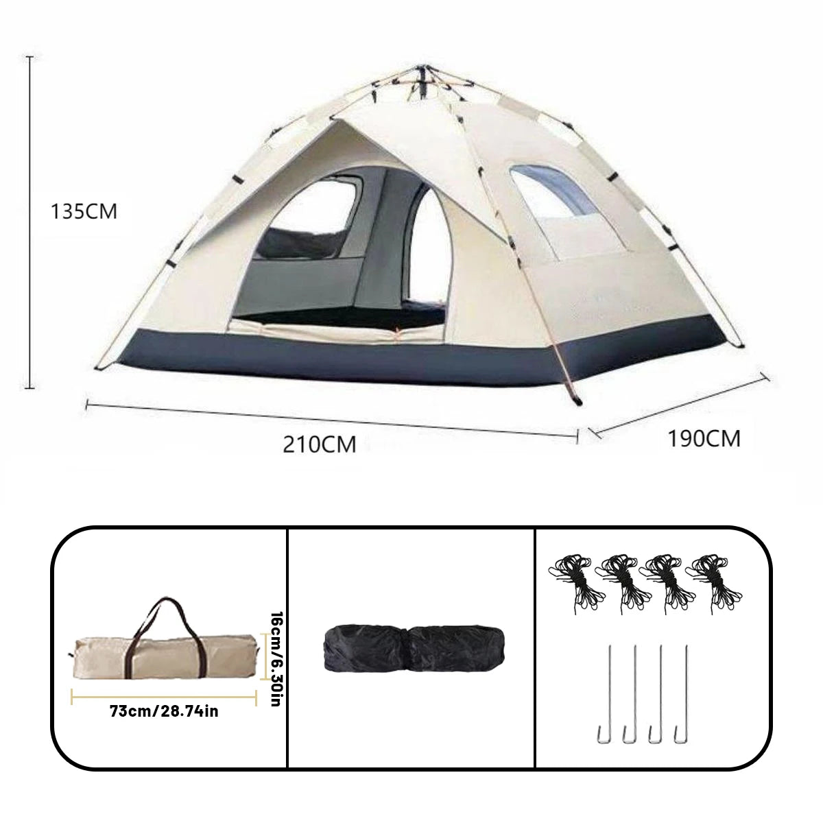 Premium Outdoor Automatic Quick-opening Tent